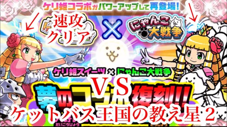 にゃんこ大戦争 攻略 ケットバス王国の教え 星2　プリンセス争奪戦　速攻安定クリア　TheBattleCats　チャンネル登録グッドボタンお願いね　subscribe! 　thumbs up!