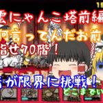 [ゆっくり実況][にゃんこ大戦争]風雲にゃんこ塔攻略前編　初心者はどこら辺までいけるのか・・・！