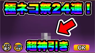 【にゃんこ大戦争】極ネコ祭”24連！”超激レア”が”○体”もでてやばすぎたwww【にゃんこ大戦争ガチャ】