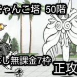 風雲にゃんこ塔50階　無課金正攻法7枠【にゃんこ大戦争】