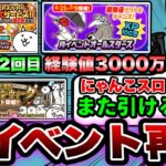 【にゃんこ大戦争】”にゃんこスロット”第2弾”開催！経験値”3000万”ステージ再来！9と1/2周年イベント第2弾&ゴールデンウィークイベントを徹底解説！【にゃんこ大戦争初心者】