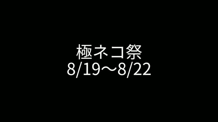 【にゃんこ大戦争】ガチャスケジュール8/15〜8/29