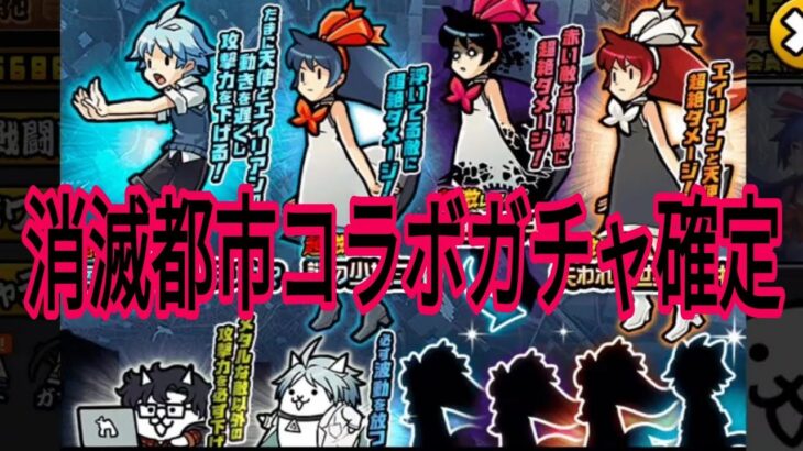 【にゃんこ大戦争】消滅都市コラボガチャ  誰が当たり？確定11連⭐