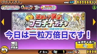 一粒万倍日だ⁉️今日こそ新規を当てるぞ❗️【にゃんこ大戦争】【プラチナガチャ】