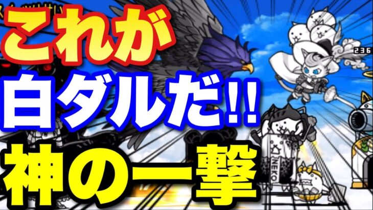 【実況にゃんこ大戦争】これが白ダルだ！！神の一撃が炸裂！　#激闘！スイーツ大戦争