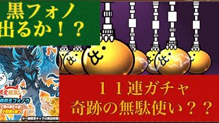 にゃんこ大戦争【極ネコ祭11連ガチャ】奇跡の無駄使い！？？((((；ﾟДﾟ)))))))【別垢】