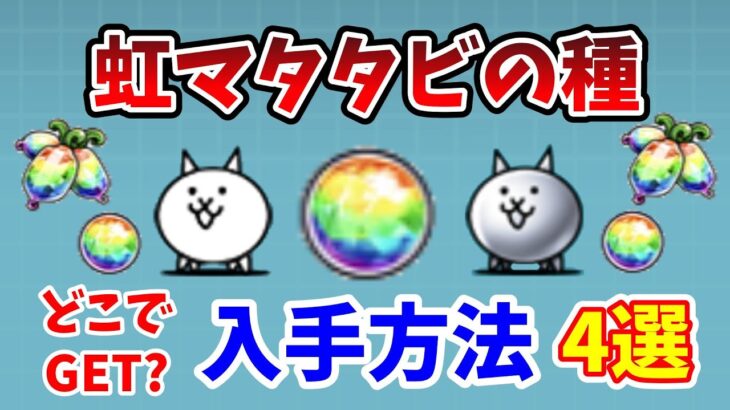 【にゃんこ大戦争】虹マタタビの種の入手方法4選！最速のゲット方法は？【初心者】