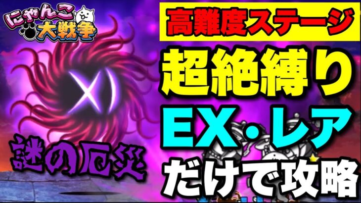 【実況にゃんこ大戦争】高難度「厄災のわんわん王国」を無駄に縛ってEX•レアだけで攻略！　#ネコたちは力を合わせた　#乱れる時間