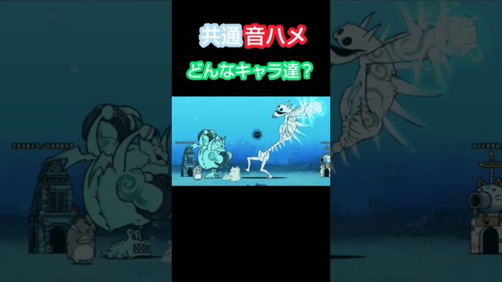 共通音ハメ どんなキャラ達？#にゃんこ大戦争 #battlecats #音ハメ #shorts