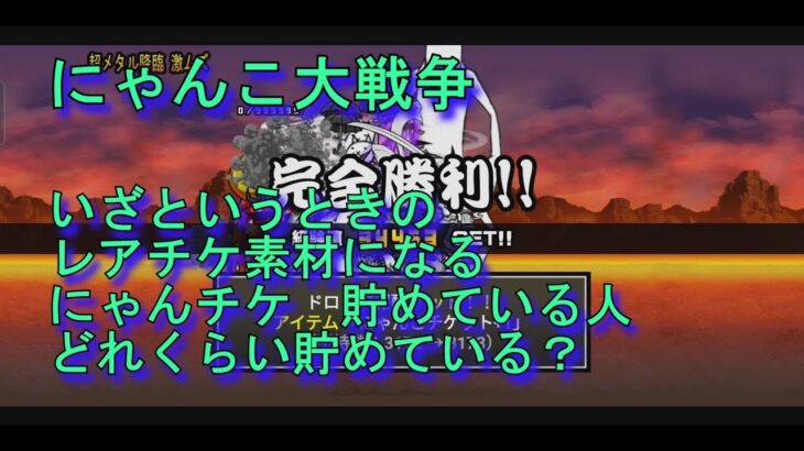 【にゃんこ大戦争】にゃんチケ何枚持っているか確認してみた