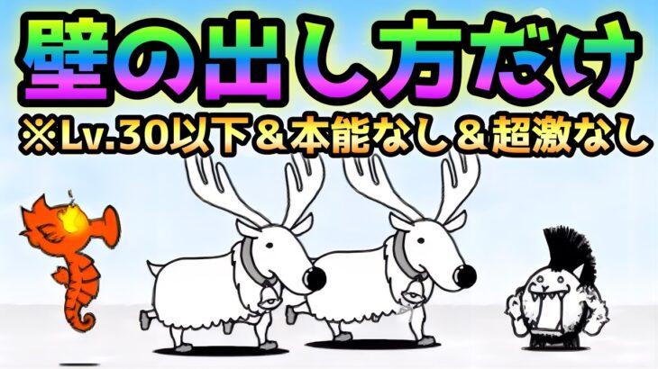 料金所ヒートショック   大狂乱モヒカンの使い方だけですw   Lv.30以下＆本能なし＆超激なし　にゃんこ大戦争　ブリザード自動車道