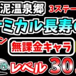 【にゃんこ大戦争】ケミカル長寿の湯（雲泥温泉郷 3ステージ目）を本能なし低レベル無課金キャラで攻略！【The Battle Cats】