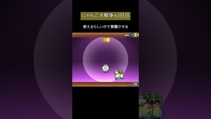 【にゃんこ大戦争 63日目】これで戦いが楽になる #にゃんこ大戦争 #ゲーム #ショート