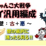 にゃんこ大戦争「マイ汎用編成」～壁：古＋悪～