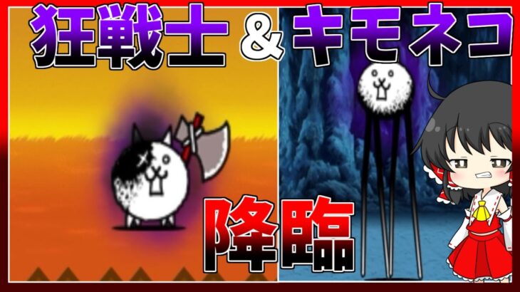 【にゃんこ大戦争】狂乱のバトルネコと狂乱のキモネコに挑戦！果たして勝てるのか？！【初心者】【ゆっくり実況】