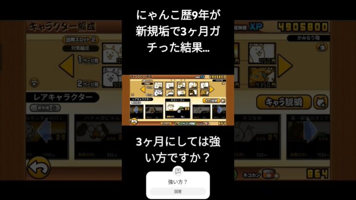 にゃんこ歴9年の僕が新規垢を作り無課金で3ヶ月ガチってみた結果！？#ニャンコ大戦争 #にゃんこ #にゃんこ大戦争#キャラクター #ガチ#強い#弱い#ネコ#紹介#キャラ紹介