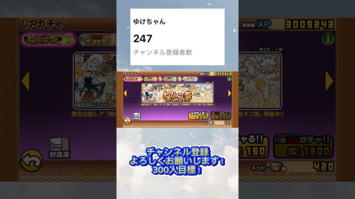 【にゃんこ大戦争】超ネコ祭レアチケ1枚引いてみたら… #shorts #にゃんこ大戦争 #神引き #レアチケ