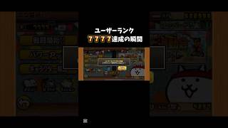 【にゃんこ大戦争】ユーザーランク7777達成の瞬間！！！！