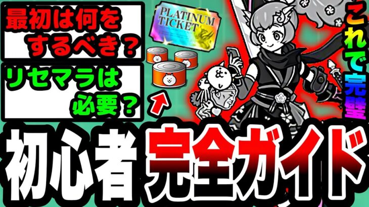 【にゃんこ大戦争】これ1本で完璧！リセマラは必要か、ガチャを引くべきタイミングなど基本的な進め方を徹底解説！【にゃんこ大戦争12周年】【にゃんこスロット】【プラチナチケット】【初心者】