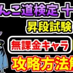 【にゃんこ大戦争】にゃんこ道検定十一段 昇段試験1を本能なし無課金キャラで攻略！【The Battle Cats】