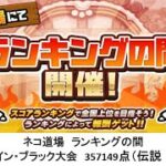 【にゃんこ大戦争】ネコ道場　ランキングの間　メン・イン・ブラック大会　357149点（2025/01/22～2025/02/05）