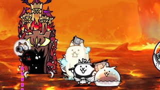 百獣王決戦 神ムズ 無課金5枠NI攻略【にゃんこ大戦争】