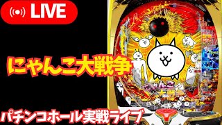 投資9万目【ホール実践生配信】Pにゃんこ大戦争→ドラムだ金ドン／リアルガチ実践パチンコ・パチスロライブ実践Day1205今年13日目