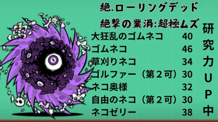 にゃんこ大戦争　無課金攻略日記No.4（🎫）絶撃の業渦　お宝集めが大事かもー💦