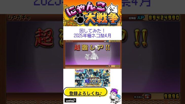 《にゃんこ大戦争-The battle cats》￥無課金勢￥【回してみた】極ネコ祭 11連ガチャ 250419  [貓咪大戰爭-냥코 대전쟁] 　＠りつとまチャンネル#にゃんこ大戦争