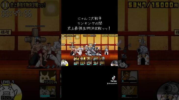 【にゃんこ大戦争】ランキングの間