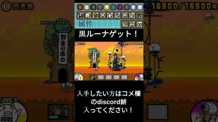 黒ルーナゲット！ #にゃんこ大戦争#チート #にゃんこ #黒ルーナ #にゃんこ大戦争 #ゲーム