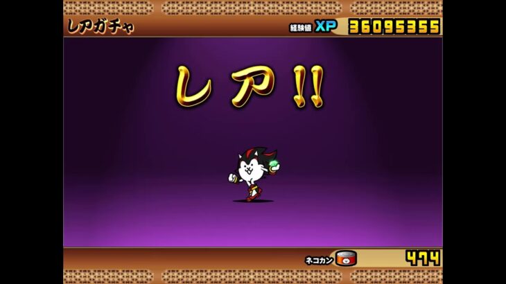 にゃんこ大戦争　ソニックガチャ　レアチケ1枚