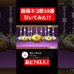 超極ネコ祭10連引いてみた！！#にゃんこ#にゃんこ大戦争 #おすすめ #shorts #バズれ #拡散希望 #すごい #神引き#爆死#超激レア#レア#にゃんこ大戦争初心者