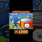 【にゃんこ大戦争】ソニックコラボ記念で猫缶1000個以上貰えるぞー！みんな急げー！#にゃんこ大戦争 #ソニック #sonicthehedgehog #sonic