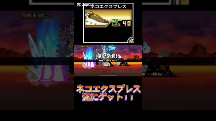 ネコエクスプレスゲットーーー‼️#にゃんこ大戦争 #にゃんこ大戦争初心者 #にゃんこ大戦争12周年 #にゃんこ大戦争最強キャラクター #にゃんこ大戦争攻略