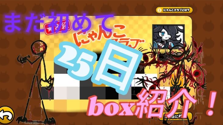 まだ初めて25日の無課金box紹介！#にゃんこ大戦争