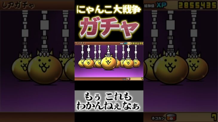 にゃんこ大戦争ガチャその引きは？　￼#にゃんこ大戦争　#battlecats #ばずれ