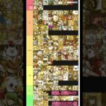 にゃんこ大戦争　季節キャラ以外の超激レア、伝説レアティア表
