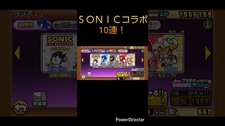 [にゃんこ大戦争]ＳＯＮＩＣコラボガチャ10連回した結果､､､　#にゃんこ大戦争 　#にゃんこ 　#ゲーム 　#ガチャ　#きむいち