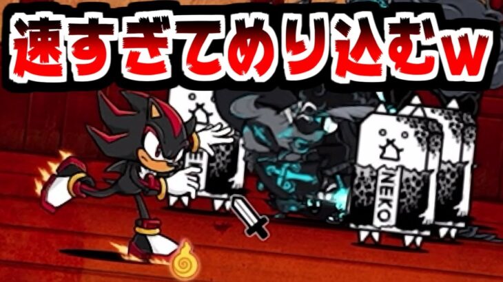【にゃんこ大戦争】挑戦！ソニックバトル！ソニックとシャドウが速すぎて事故起きるってこれ！【本垢実況Re#2148】