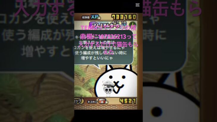 TEMUってアプリの検索欄に187525213って入力するだけで猫缶もらえた #にゃんこ大戦争 #ゲーム #チート #おすすめ #ゲーム実況 #fortnite #感謝 #ランキング #ちいかわ