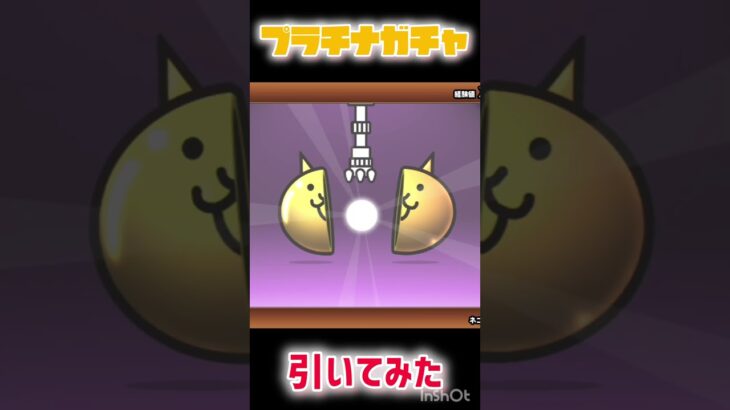 プラチナガチャ引いたら……🤔🤔 #にゃんこ大戦争 #ガチャ神引き #ゲーム #games