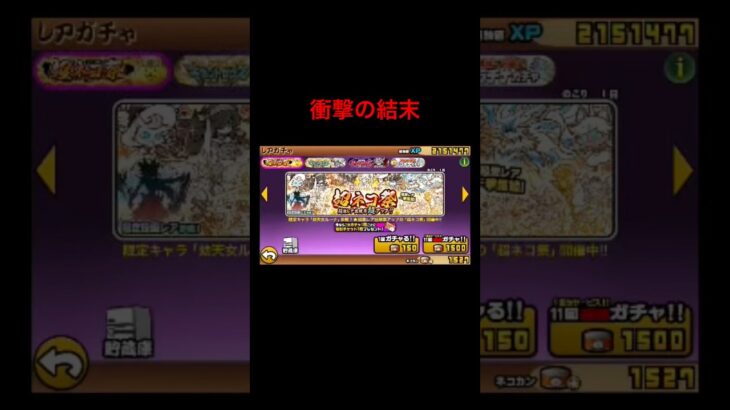 リアルで叫んだ。#にゃんこ大戦争 #ガチャ動画 #神引き