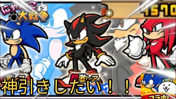 【にゃんこ大戦争】ソニックガチャを引いたらとんでもない事に！！#にゃんこ大戦争 #ソニック