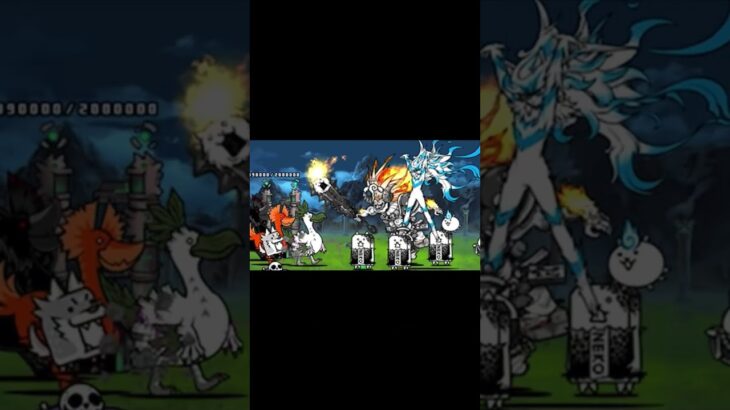 進化の虹獣石をうるさく攻略！#にゃんこ大戦争 #カオス