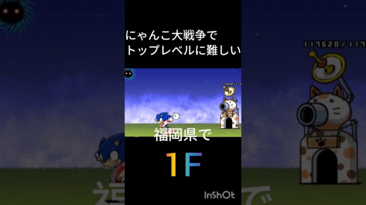 にゃんこ大戦争でトップレベルに難しい福岡県で1Fしてみたww#にゃんこ大戦争 #上手いと思ったら高評価 #すごい #shorts #福岡県#初心者