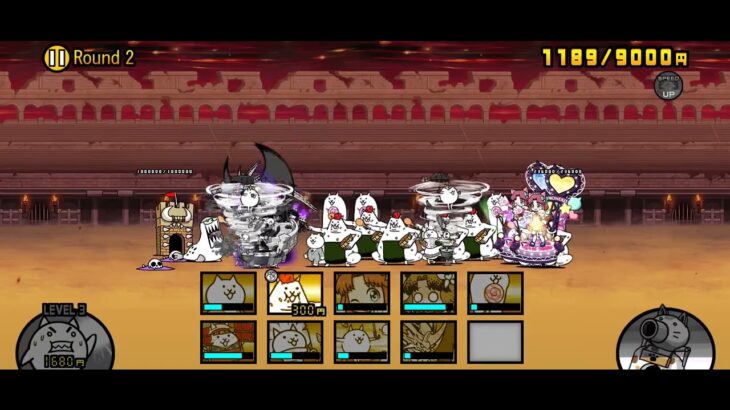 【にゃんこ大戦争】異次元コロシアム「Round 2・プラスワンEX」(星/冠2)無課金攻略｜※編成キャラのレベルは概要欄に記載